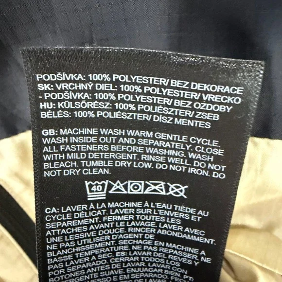 The North Face Cyclone Hooded Jacket Mens L Black Beige Windbreaker Outdoor - Picture 16 of 16